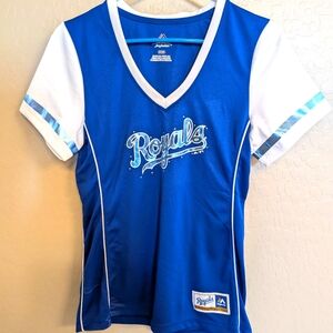 Kansas City Royals Bling Sparkle Jersey by Majestic Size Medium